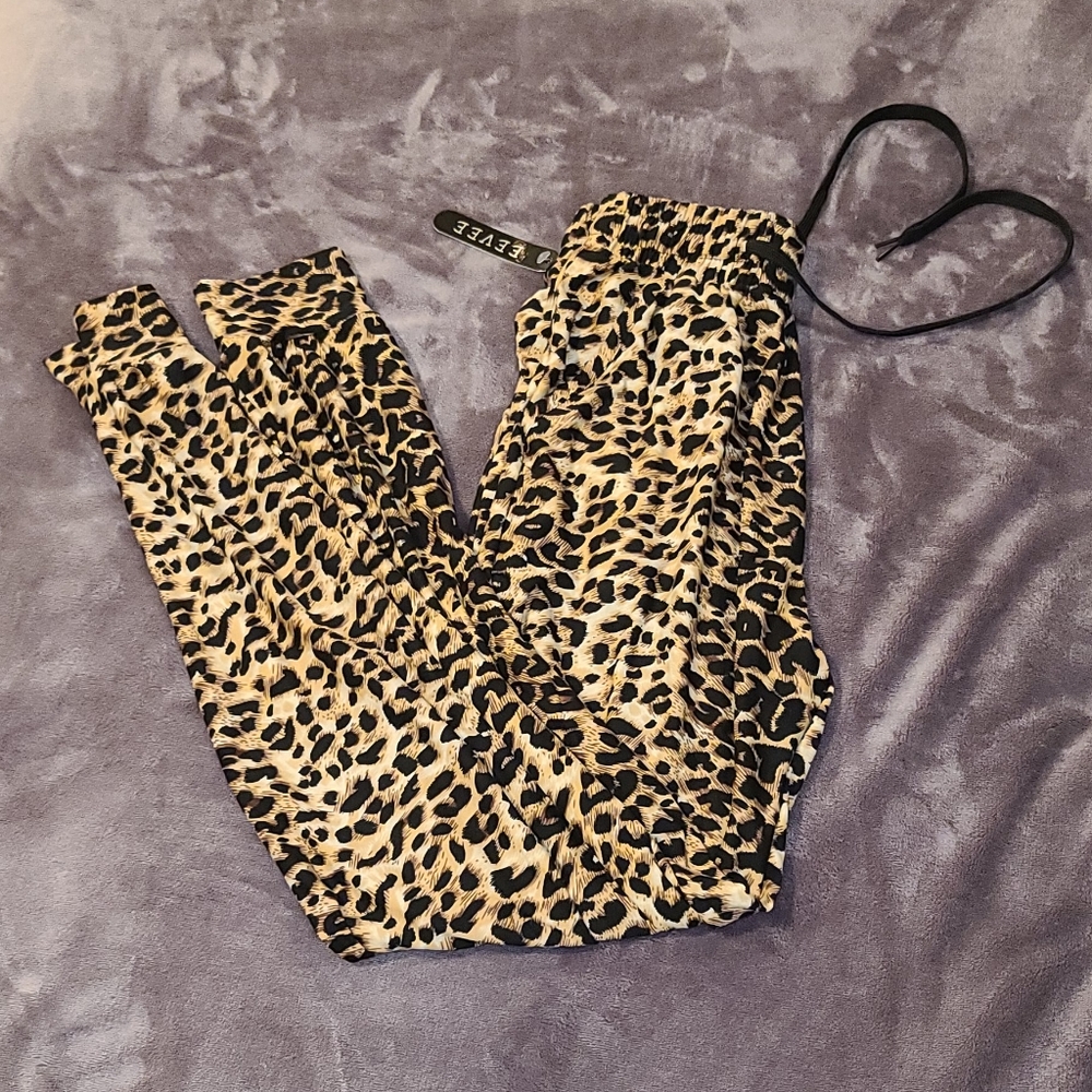 Leopard Print Joggers